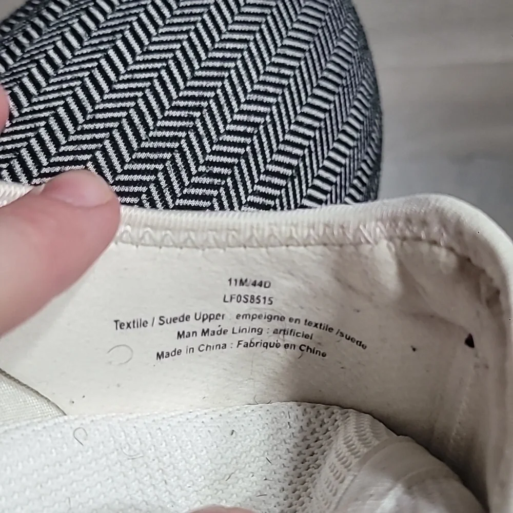Karl Lagerfeld Off-White Suede Sneakers Size 11 Men's